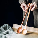 GobekUsa Lotus Wooden Spoon: Eco-Friendly Long Handle Salad Cooking Utensil