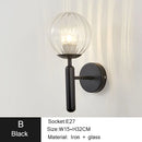 GobekUsa Iron LED Sconce Lamp for Modern Bedroom and Living Room Lighting