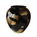 GobekUsa Gold Foil Ceramic Vase for Flower Arrangement and Home Decoration