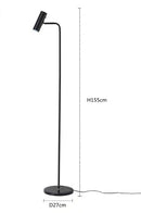 GobekUsa Enna LED Dimmable Floor Lamp in Gold/Black/White for Minimalist Home Decor