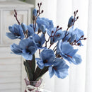 GobekUsa Artificial Orchid Magnolia Bouquet for Wedding Home Decor and Easter, Living Room Fake Flower