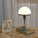 GobekUsa Bauhaus Mushroom Table Lamp - Milk White Glass, Bedroom & Coffee Table Lighting