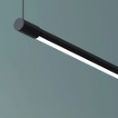 GobekUsa Black Dimmable Led Linear Pendant for Dining Room Chandelier