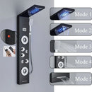 GobekUsa LED Shower Panel Tower Rain/Waterfall Massage Spa Jets Bathroom Column
