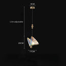 GobekUsa Crystal Butterfly Pendant Lamp for Bedroom and Kitchen Lighting