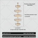 GobekUsa Crystal Living Room Chandelier: Modern Luxury High-Rise Villa Personality Creative Hotel Décor