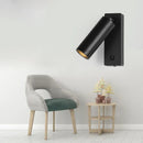 GobekUsa LED Wall Light: Modern Rotation Headboard Reading Lights for Bedroom, Living Room