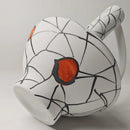 GobekUsa Geometric Line Ceramic Vase with Fringe Decoration