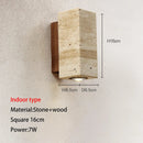GobekUsa Cave Stone Outdoor Wall Lamp: Waterproof Yellow Light for Bedroom, Courtyard, Balcony Garden