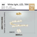 GobekUsa Crystal Flower Gold Ceiling Chandelier: Modern Luxury Nordic Living Room Light