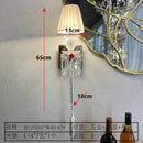 GobekUsa Crystal Wall Lamp: European Style Luxury Mirror Headlight for Bedroom, Living Room & Dining Room