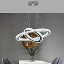 GobekUsa Crystal Ring Chandelier Pendant Light for Living Dining Room