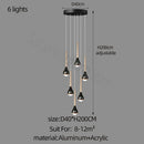 GobekUsa Luxe Loft Chandelier: Nordic Modern Style for Living Room, Hotel, or Apartment