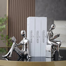 GobekUsa Abstract Figure Bookend Set for Stylish Home Decor & Study Room Ornaments