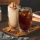 GobekUsa Double Wall Glass Coffee Mugs - Insulated Espresso Glass Cups for Cappuccino Latte Tea Milk