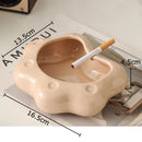 GobekUsa Cat Paw Porcelain Ashtray | Ceramic Smoking Accessories | Unique Gift for Him