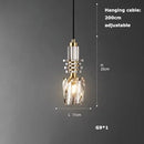 GobekUsa Crystal LED Ceiling Chandelier - Dimmable Art Deco Pendant Light