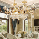 GobekUsa Luxe Crystal Chandelier for Bedroom, Living Room, and Dining Room