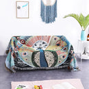 GobekUsa Dustproof Butterfly Carp Pattern Sofa Blanket