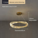 GobekUsa Crystal Ceiling Chandelier: Modern Luxury LED Pendant Light for Kitchen Living Room Hall Décor