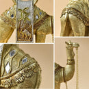 GobekUsa Golden Camel Resin Feng Shui Sculpture for Home & Office Decor