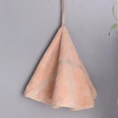 GobekUsa Coral Velvet Hand Towel: Round Cute Style, Super Absorbent & Soft for Bath