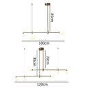 GobekUsa Glass Ball Chandelier LED Light Fixture for Dining Room Bedroom Kitchen Island