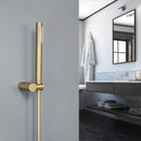 GobekUsa Brushed Gold Brass Hand Shower with Stainless Steel Hose - Wall Mount