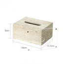 GobekUsa Beige Travertine Marble Bathroom Accessories Set - Soap Dispenser, Soap Dish, Reed Diffuser