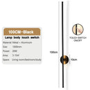 GobekUsa Dimmable LED Wall Sconce Black Wall Lighting for Bedroom Living Room