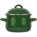 GobekUsa Enamel Stock Pot with Lid, 1.5L Multi-Purpose Cooking Pot for Kitchen Soups and Porridge