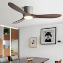 GobekUsa 52" Low Floor Fan Lights Wood Blade Remote Control Ceiling Fan Strong Winds