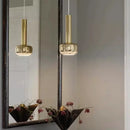 GobekUsa Gold Chrome Pendant Light Adjustable Wire E27 Bulb Dining Room Sofa Lamp