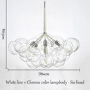 GobekUsa Bubble Chandelier: High Quality LED Lighting for Bedroom and Lounge