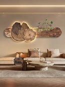 GobekUsa Elegant Sofa Set with Hanging Paintings and Bedroom Wall Lamp Painting