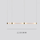 GobekUsa Luna Glass Tube Chandelier for Kitchen Dining Staircase LED Pendant Lamp
