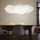 GobekUsa Cloud White Pendant Light: Rice Paper Ball Lampshade for Kitchen Island, Restaurant & Kids Room