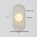 GobekUsa Glass Globe LED Wall Lamp: Modern Nordic Stone Bathroom Mirror Light