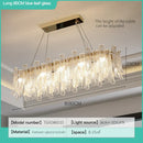GobekUsa Crystal LED Ceiling Lamp for Modern Living Room with Warm Light and Eye Protection