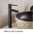GobekUsa Brass Basin Mixer Tap: Waterfall Faucet in Antique Bronze Black Finish