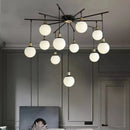 GobekUsa Art Glass Ball Molecule Chandelier for Living Room, Children's Room, Study & Home Decor