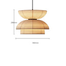 GobekUsa Japanese Wabi Sabi Fabric Pendant Light: Traditional and Creative Lighting for Dining Room