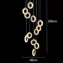 GobekUsa LED Staircase Chandeliers | Modern Living Room Pendant Light Fashion Indoor Lighting