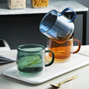 GobekUsa Double Bottom Glass Mugs Set - 250ml Wine Whiskey Coffee Tea Juice Water Cups