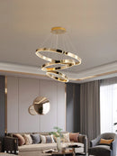 GobekUsa Diamond Ring Chandelier | Nordic Crystal Bedroom and Living Room Luxury Lamp
