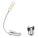 GobekUsa 7 LED Book Light: Rechargeable Reading Lamp with 3-Level White Light Clip-On