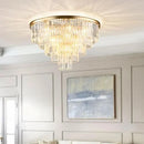 GobekUsa Crystal Flush Ceiling Light: Stylish Bedroom & Hotel Home Decor Lighting