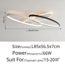 GobekUsa LED Rectangular Chandelier Art Ceiling Light for Living Room Bedroom