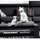 GobekUsa Geometric Fox Sculpture Modern Home Decor Abstract Ornaments Statues