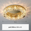 GobekUsa Gold Crystal Pendant Chandelier for Modern Dining Room Lighting